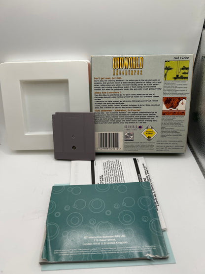 Oddworld Adventures Complete in Box - Gameboy Cib