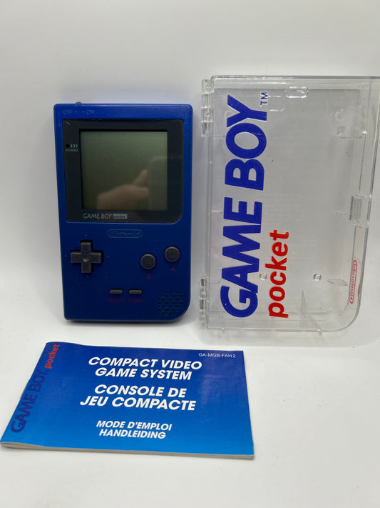 Gameboy Pocket Blue [CIB][achter Klepje is anders] - Gameboy Console