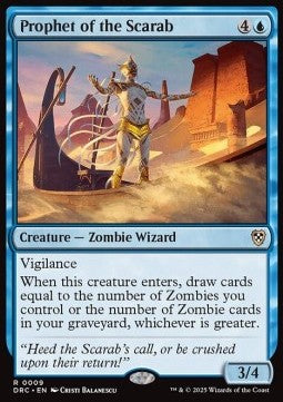 Prophet of the Scarab - Commander: Aetherdrift (Rare) [DRC-9]