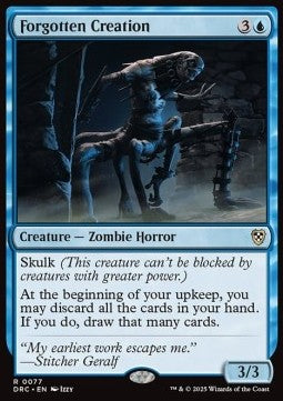 Forgotten Creation - Commander: Aetherdrift (Rare) [DRC-77]