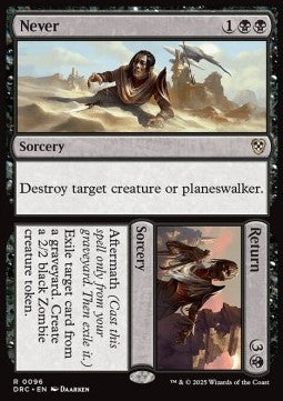 Never // Return - Commander: Aetherdrift (Rare) [DRC-96]