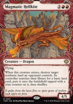 Magmatic Hellkite (V.1) - Tarkir: Dragonstorm: Extras (Rare) [XTDM-301]