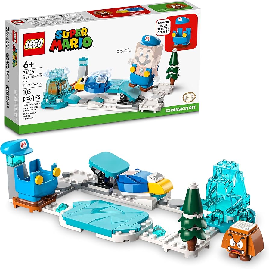 Super Mario Lego - Ice Mario suit & Frozen World