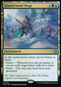 Glacierwood Siege (V.1) - Tarkir: Dragonstorm: Promos (Rare) [PTDM-189]
