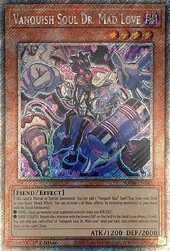 Vanquish Soul Dr. Mad Love (V.4 - Platinum Secret Rare) - Quarter Century Stampede (Platinum Secret Rare) [RA04-045]