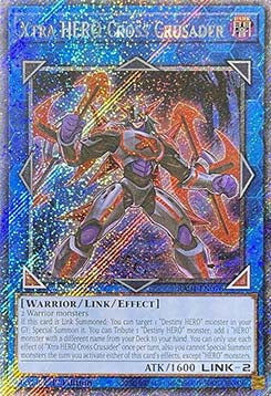Xtra HERO Cross Crusader (V.4 - Platinum Secret Rare) - Quarter Century Stampede (Platinum Secret Rare) [RA04-076]