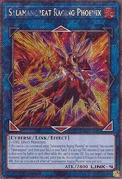 Salamangreat Raging Phoenix (V.4 - Platinum Secret Rare) - Quarter Century Stampede (Platinum Secret Rare) [RA04-083]