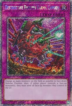 Destructive Daruma Karma Cannon (V.4 - Platinum Secret Rare) - Quarter Century Stampede (Platinum Secret Rare) [RA04-103]