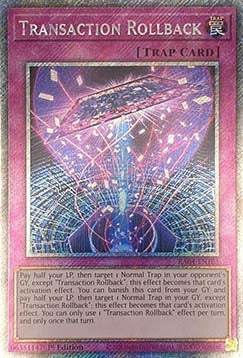 Transaction Rollback (V.4 - Platinum Secret Rare) - Quarter Century Stampede (Platinum Secret Rare) [RA04-105]