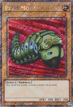 Petit Moth (V.1 - Platinum Secret Rare) - Quarter Century Stampede (Platinum Secret Rare) [RA04-111]