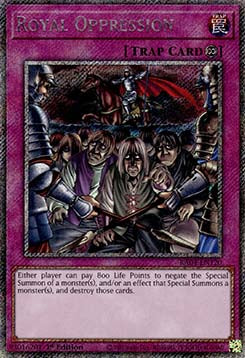 Royal Oppression (V.1 - Platinum Secret Rare) - Quarter Century Stampede (Platinum Secret Rare) [RA04-120]