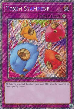 Token Stampede (V.1 - Platinum Secret Rare) - Quarter Century Stampede (Platinum Secret Rare) [RA04-149]