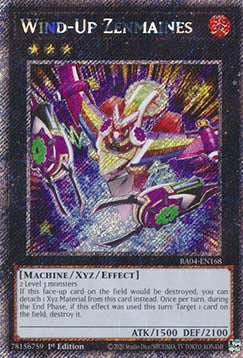 Wind-Up Zenmaines (V.1 - Platinum Secret Rare) - Quarter Century Stampede (Platinum Secret Rare) [RA04-168]