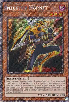 Inzektor Hornet (V.1 - Platinum Secret Rare) - Quarter Century Stampede (Platinum Secret Rare) [RA04-171]