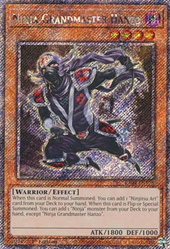 Ninja Grandmaster Hanzo (V.1 - Platinum Secret Rare) - Quarter Century Stampede (Platinum Secret Rare) [RA04-173]