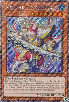 Mermail Abyssmegalo (V.1 - Platinum Secret Rare) - Quarter Century Stampede (Platinum Secret Rare) [RA04-191]