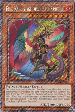 Fire King High Avatar Garunix (V.1 - Platinum Secret Rare) - Quarter Century Stampede (Platinum Secret Rare) [RA04-194]