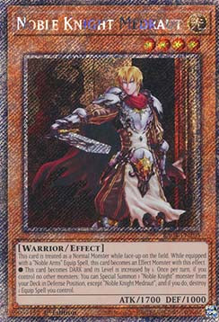 Noble Knight Medraut (V.1 - Platinum Secret Rare) - Quarter Century Stampede (Platinum Secret Rare) [RA04-205]