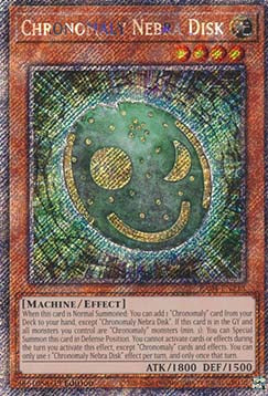 Chronomaly Nebra Disk (V.1 - Platinum Secret Rare) - Quarter Century Stampede (Platinum Secret Rare) [RA04-213]