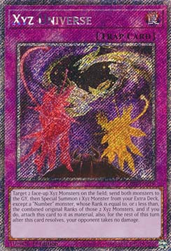 Xyz Universe (V.1 - Platinum Secret Rare) - Quarter Century Stampede (Platinum Secret Rare) [RA04-218]