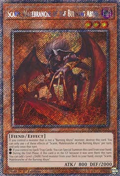 Scarm, Malebranche of the Burning Abyss (V.1 - Platinum Secret Rare) - Quarter Century Stampede (Platinum Secret Rare) [RA04-233]