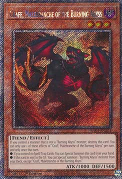 Graff, Malebranche of the Burning Abyss (V.1 - Platinum Secret Rare) - Quarter Century Stampede (Platinum Secret Rare) [RA04-234]