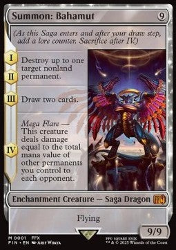 Summon: Bahamut - Magic: The Gathering - FINAL FANTASY (Mythic) [FIN-1]