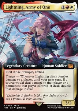 Lightning, Army of One (V.3) - Magic: The Gathering - FINAL FANTASY: Extras (Mythic) [XFIN-498]