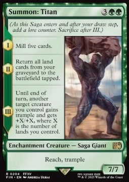 Summon: Titan - Magic: The Gathering - FINAL FANTASY (Rare) [FIN-204]