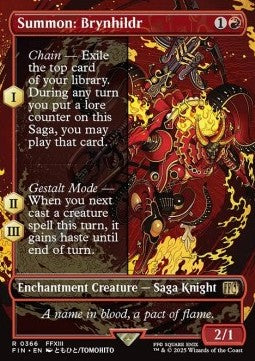 Summon: Brynhildr - Magic: The Gathering - FINAL FANTASY: Extras (Rare) [XFIN-366]