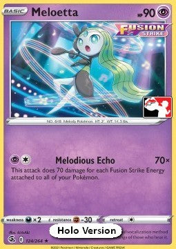 Meloetta - Play! Pokémon Prize Pack Series Two (Prize Pack Series) [PPS2-FST 124]