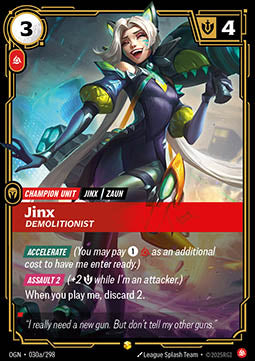 Jinx, Demolitionist (V.2 - Showcase) - Origins (Showcase) [OGN-030a]