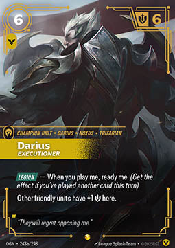 Darius, Executioner (V.2 - Showcase) - Origins (Showcase) [OGN-243a]