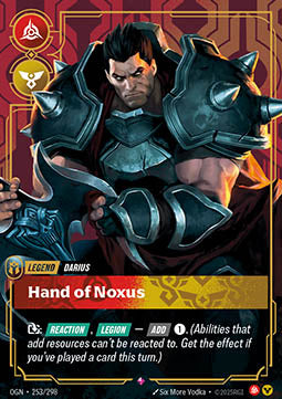 Darius, Hand of Noxus (V.1 - Rare) - Origins (Rare) [OGN-253]