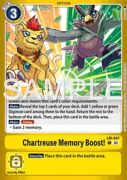 Chartreuse Memory Boost! (LM-047) - Premium Bandai Products (Promo) [PB-XX-LM-047]