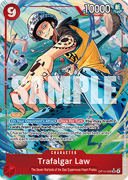 Trafalgar Law (OP14-009) (V.2) - The Azure Sea's Seven (Alternate Art) [OP14-009]