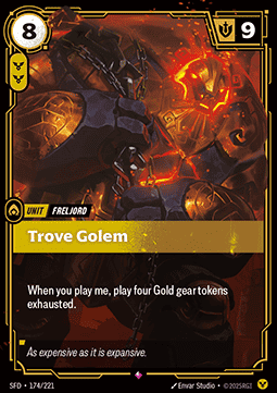Trove Golem - Spiritforged (Rare) [SFD-174]