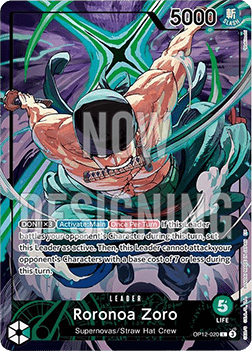 Roronoa Zoro (OP12-020) - Unnumbered Promos (Leader) [UP-OP12-020]
