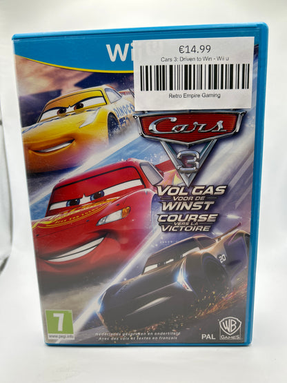 Cars 3: Driven to Win - Wii u