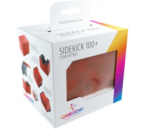 Gamegenic - Sidekick Pro 100+ Convertible Deckbox: Red