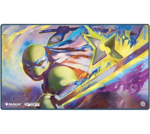 Magic: The Gathering x TMNT Playmat – Leonardo’s Technique, Stitched Edge (Ultimate Guard)