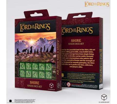 The Lord of The Rings Shire (10xD6) Dice set -  Q Workshop