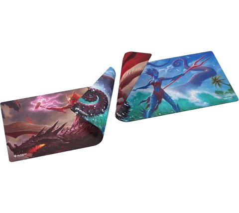 Gamegenic Magic The Gathering Reality fracture Double-sided Playmat - Kiora of Salt and Sand/Fire and Ashes