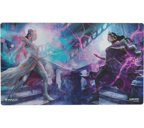 Lilliana, Devoted Healer/Lilliana, Callous Necromancer - Reality Fracture Shiny Ultimate Guard Playmat