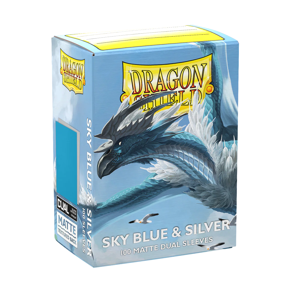 Sky blue & Silver - Sleeves Dragon Shield