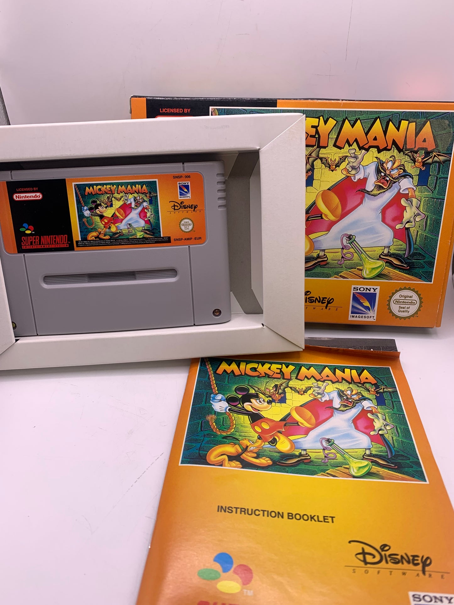 Mickey Mania (CIB, handleiding minder) – SNES