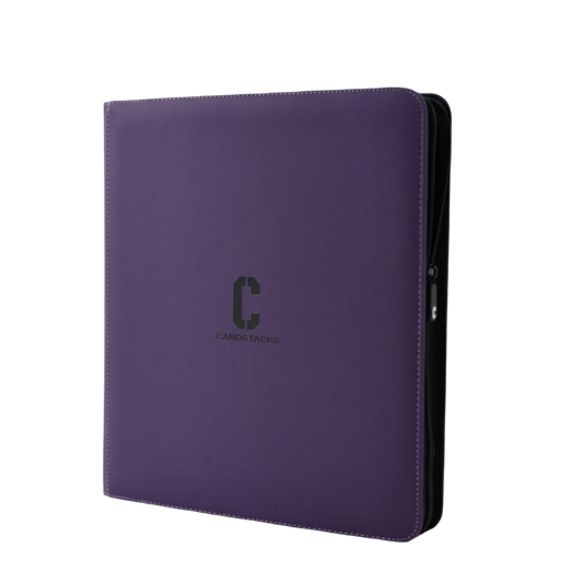 12-Pocket Sideload Binder – 480 Card Capacity (Purple)