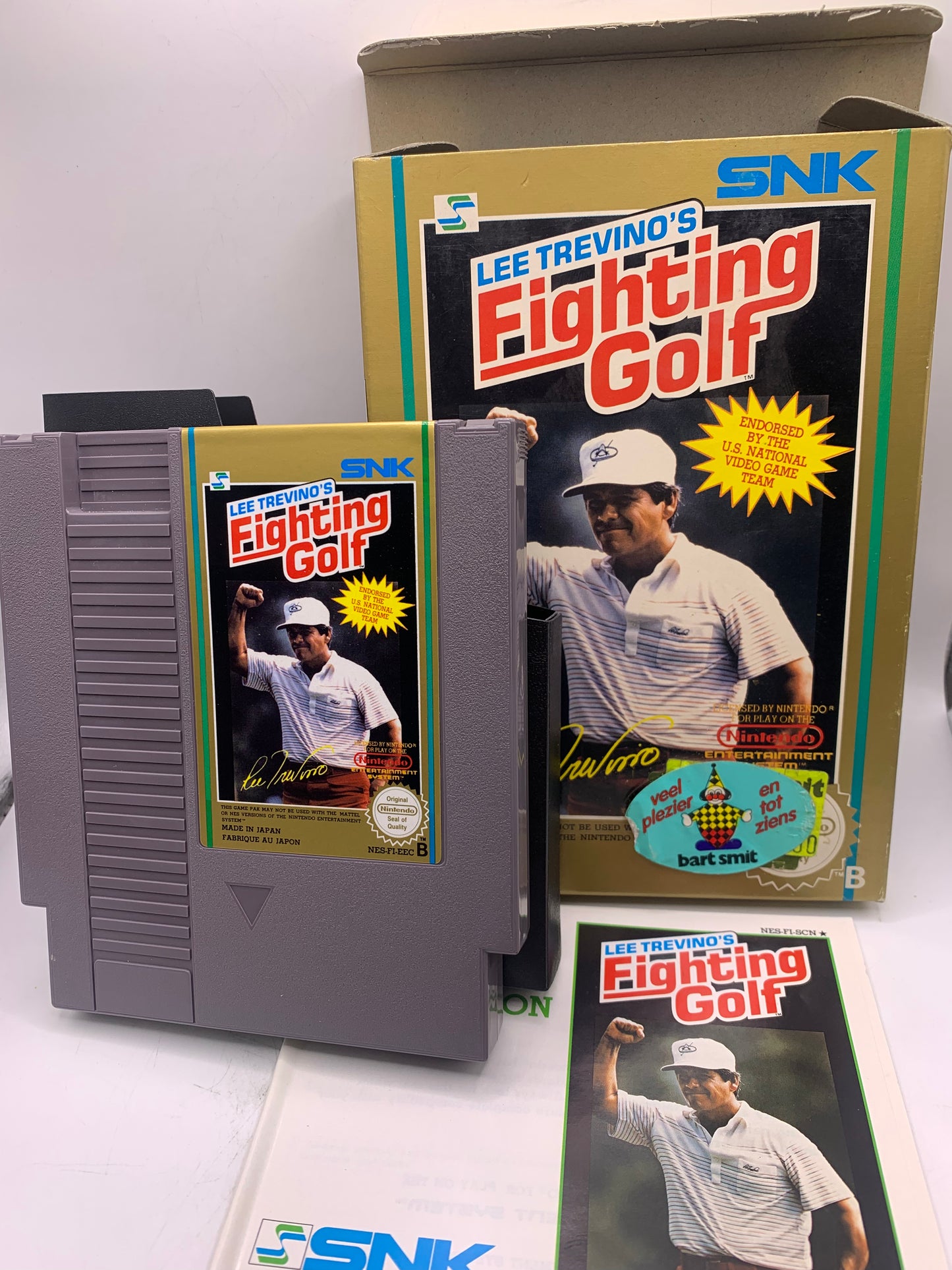 Lee Trevino's Fighting Golf (CIB, sticker voor) - NES