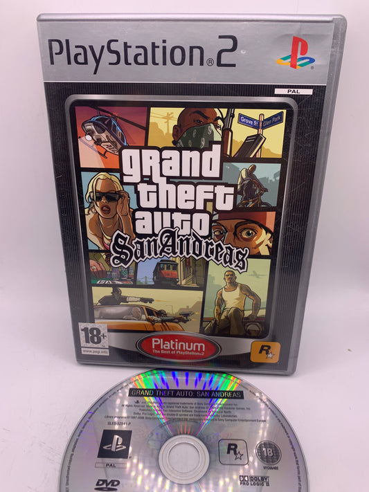Grand Theft Auto: San Andreas (Platinum) (Geen handleiding) – PlayStation 2