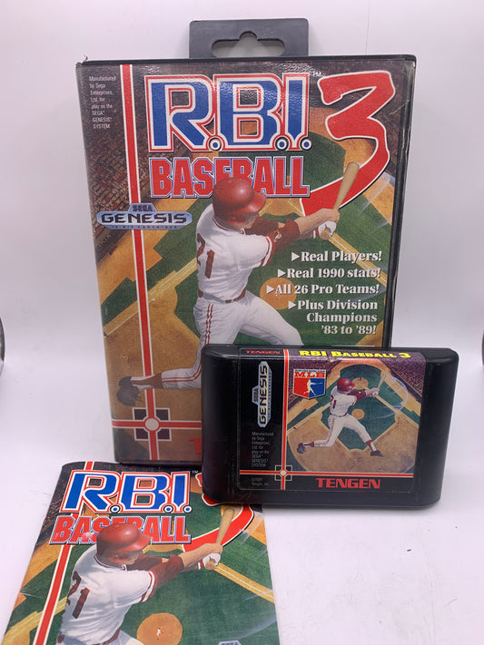 R.B.I. Baseball 3 (Case beschadigd) - Sega Genesis